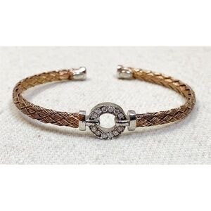 Sterling and gold vermeil dyadema Cuff bracelet